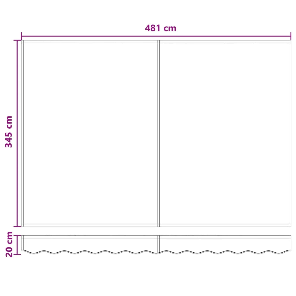 Telo di ricambio per tenda da sole Poliestere 964827