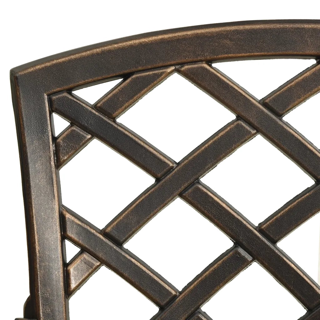 Set da Bistrot 5 pz in Alluminio Pressofuso Bronzo 3070610