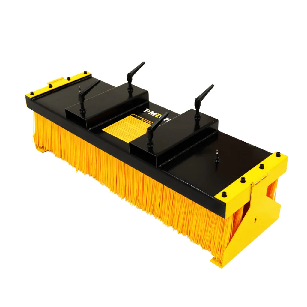 Spazzola carrello elevatore con supporto 130 cm attacco forca interno magazzino