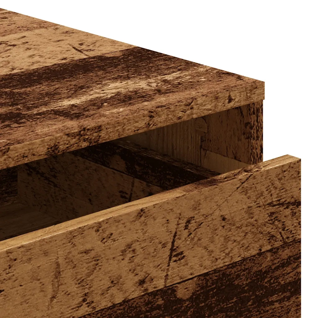 Cassettiera Angolare Legno Antico 60x41x76 cm Legno Multistrato CFW6153999