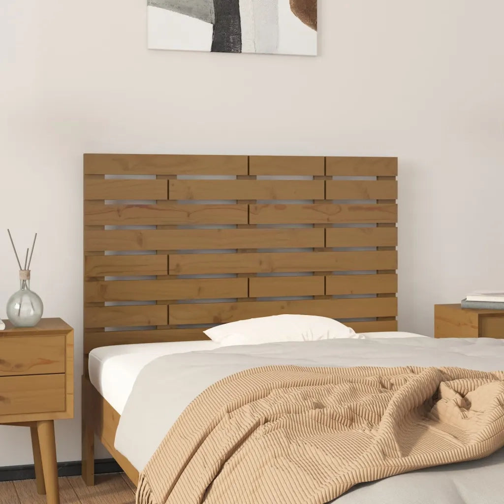Testiera | Testata da Parete Ambra 96x3x63 cm in Legno Massello di Pino