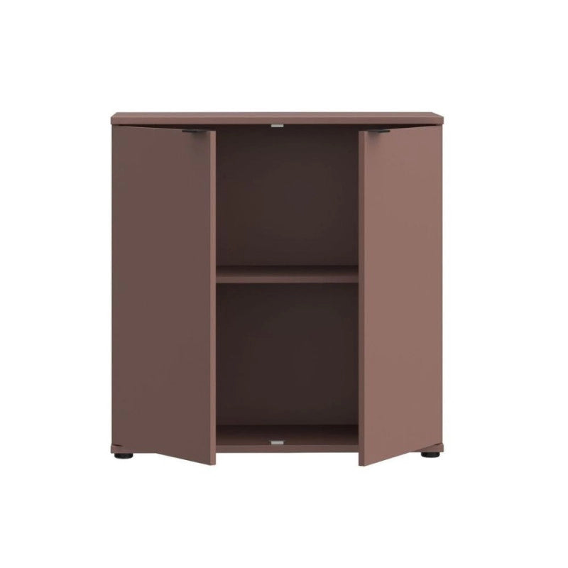 Mobile multiuso Segno con due ante L 80 cm. colore terracotta
