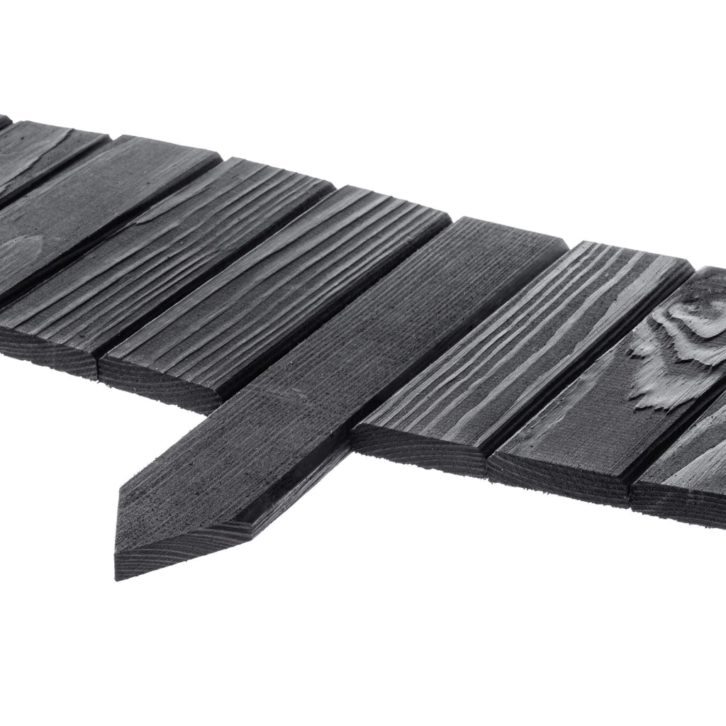 Recinzione da giardino in legno KADAX Palisade, infissa nel terreno, colore grigio, 15x116 cm.