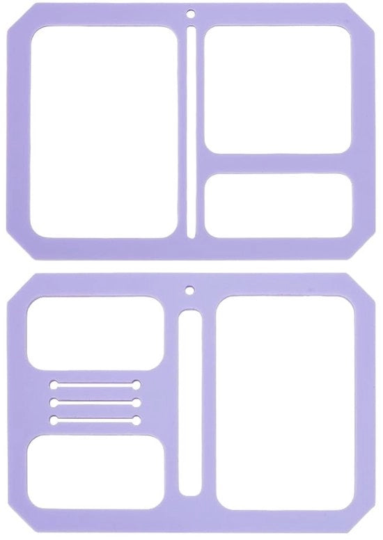 Schede per Portafoglio - Modello in Pelle - Strumento di Creatività DIY - Tema per Ricamo a Mano - Regali Artigianali - Materiale di Alta Qualità
