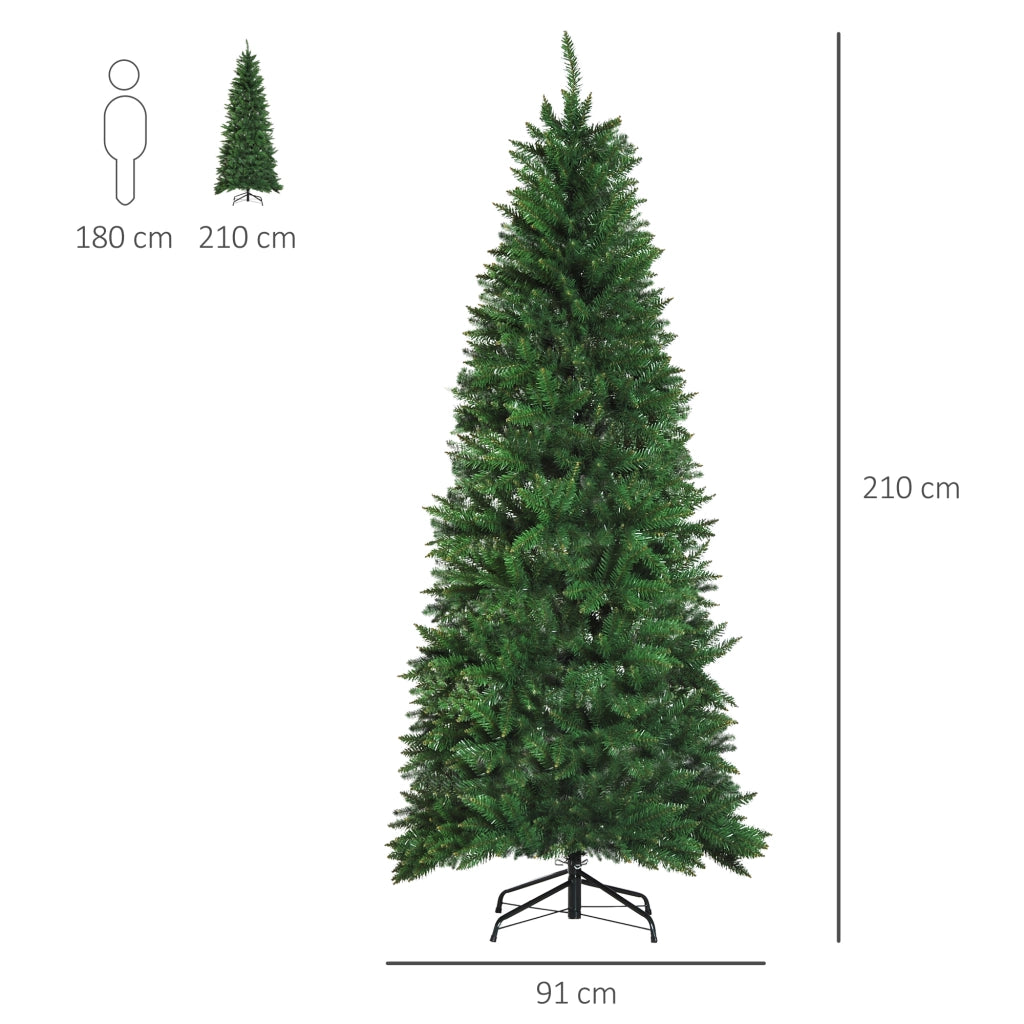 Albero di Natale Artificiale con Supporto ¨C Xylo ¨C 210cm 865 Rami Verde
