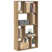 Libreria-Scaffale per Libri-Mobile di Stoccaggio Rovere Artigianale 60x20x120 cm in Truciolato