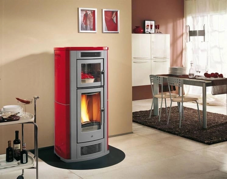 Pedana salvapavimento per stufe a legna e pellet in acciaio 90x80