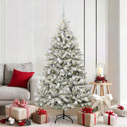 Albero di Natale artificiale con 300 LED Verde e Bianco 180 cm 3395751