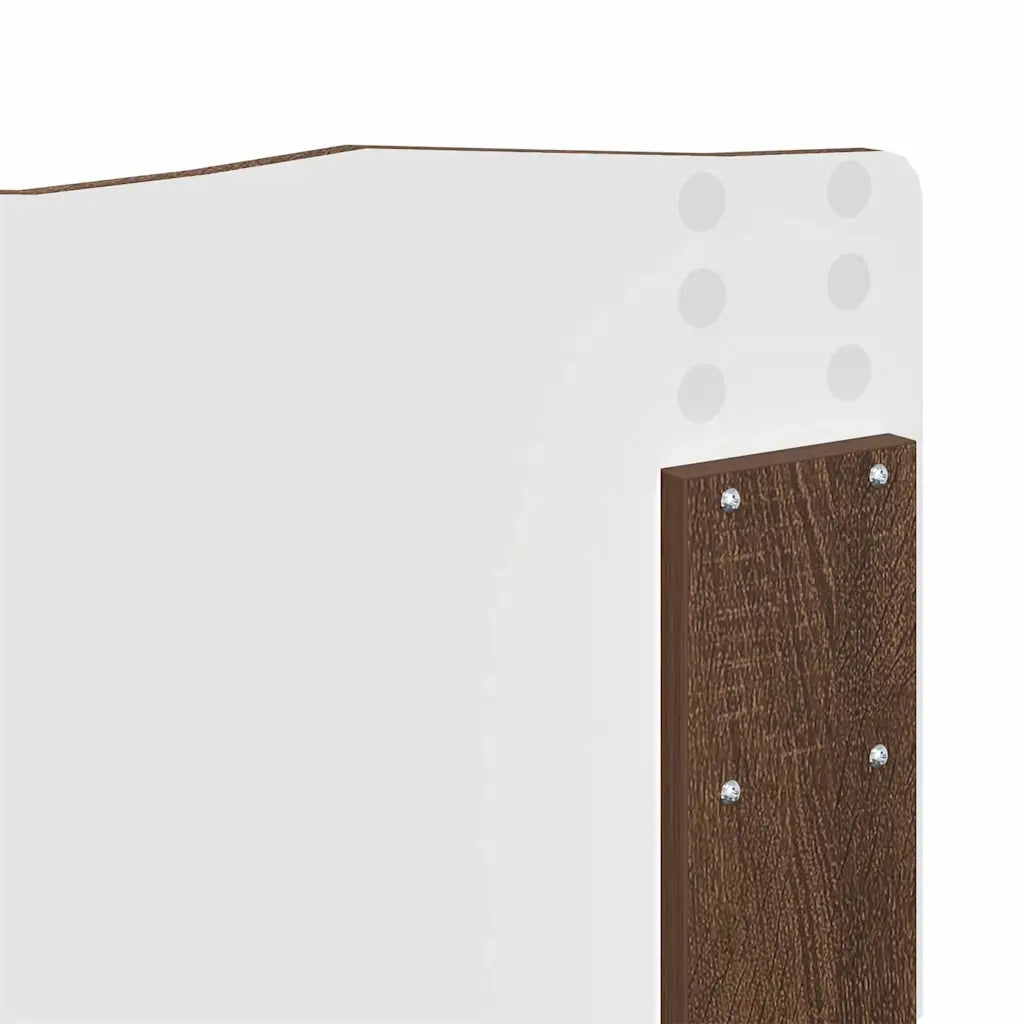 Testiera-Testata-Testiera Decorativa Rovere Marrone 140 cm Legno multistrato 952140