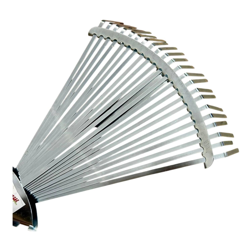 SCOPA GIARDINO A VENTAGLIO ACCIAIO ZINCATO cm 29/48x43