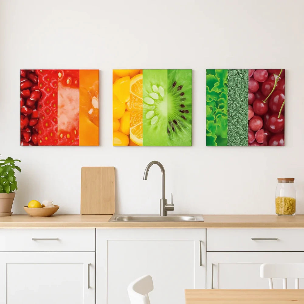 Stampa su vetro da parete colors 60x60 cm design moderno | Duzzle