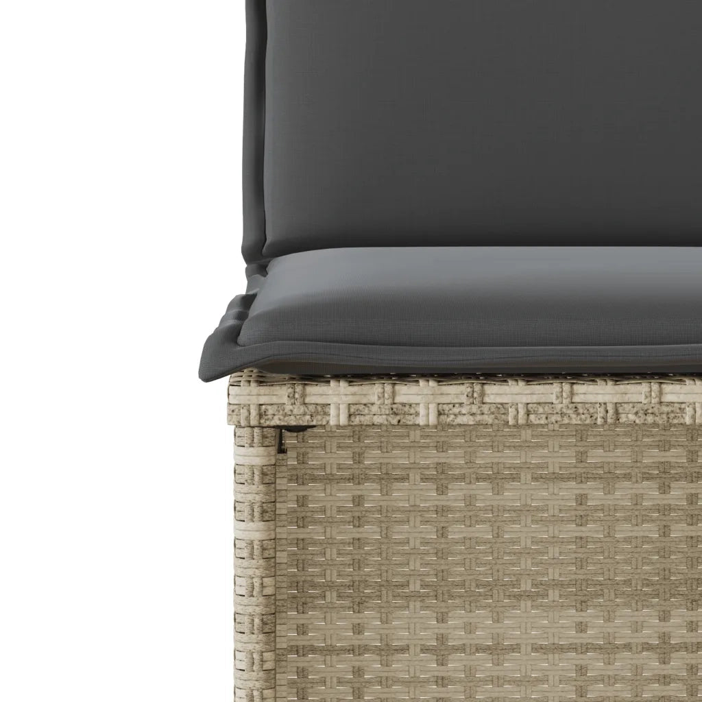 Set da Bistrò 3 pz con Cuscini Grigio Chiaro in Polyrattan 4003874