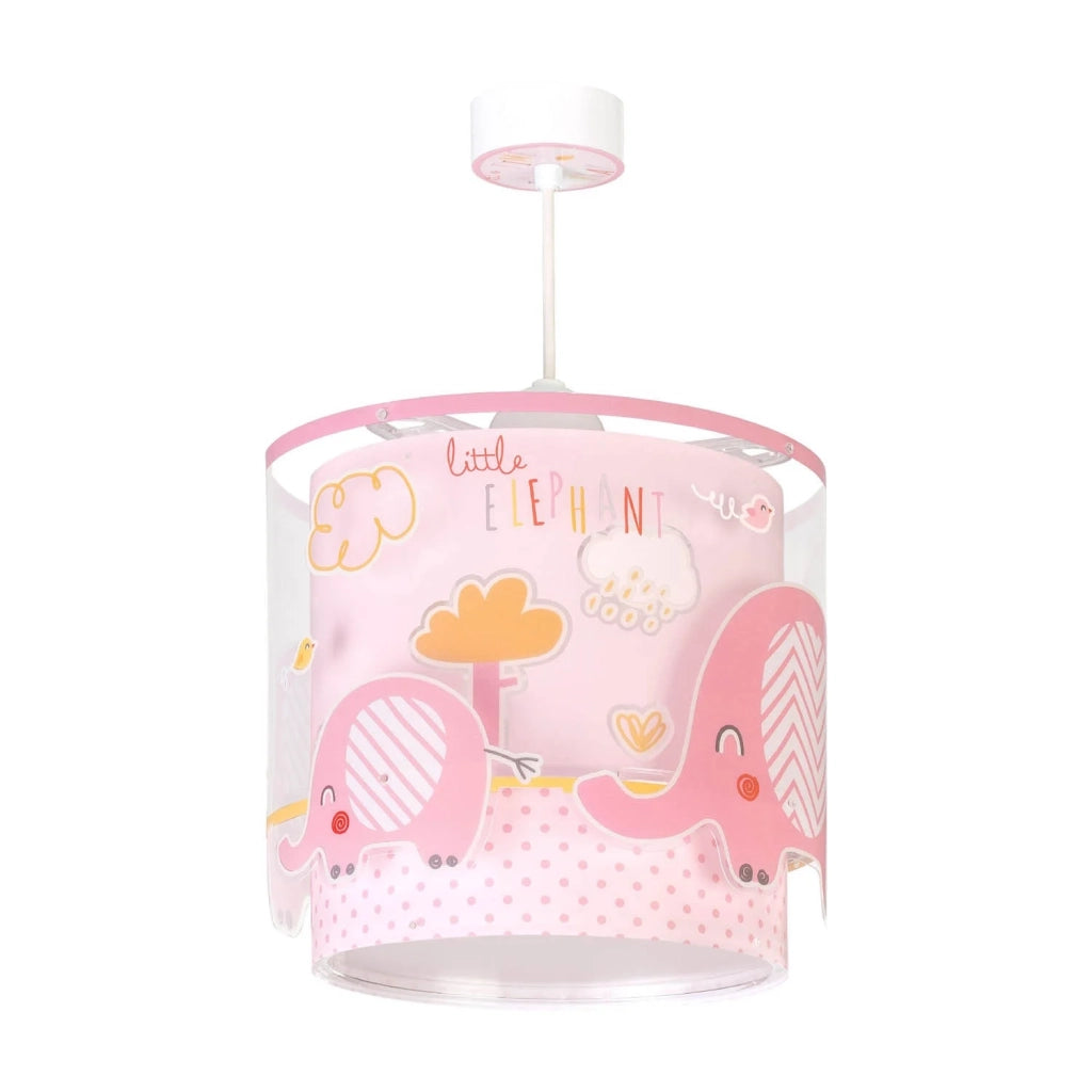 LÚZETE - LAMPADA DA SOFFITTO A FORMA DI ELEFANTE ROSA
