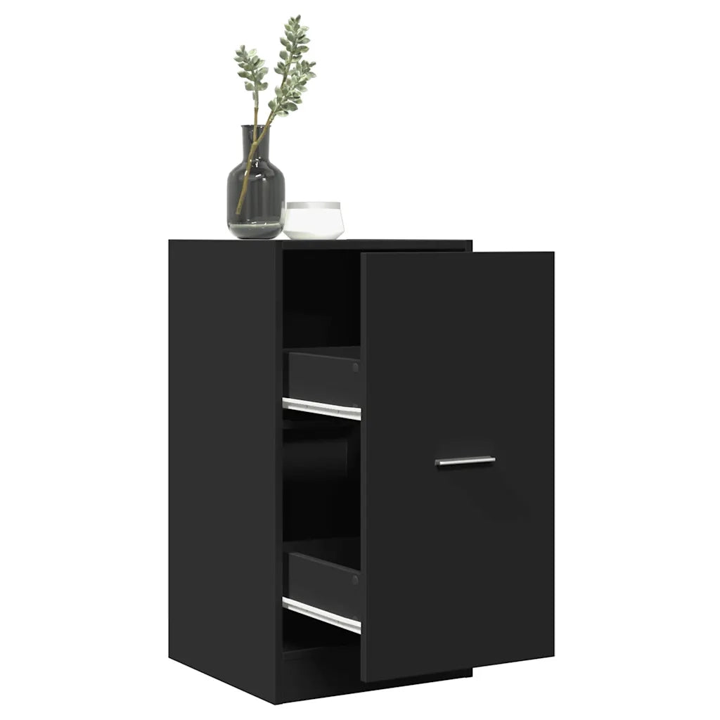 Armadietto da Farmacia Nero 40x41x77,5 cm in Truciolato 855188