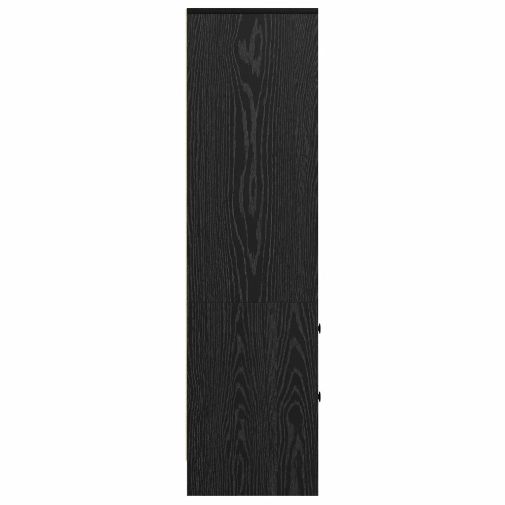 Credenza con cassetto Rovere Nero 45,5 x 34 x 127 cm 869363