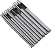 Strumento per forare pelle - 10 pezzi Forbici per forare buchi rotondi per DIY - 0.5-5mm.