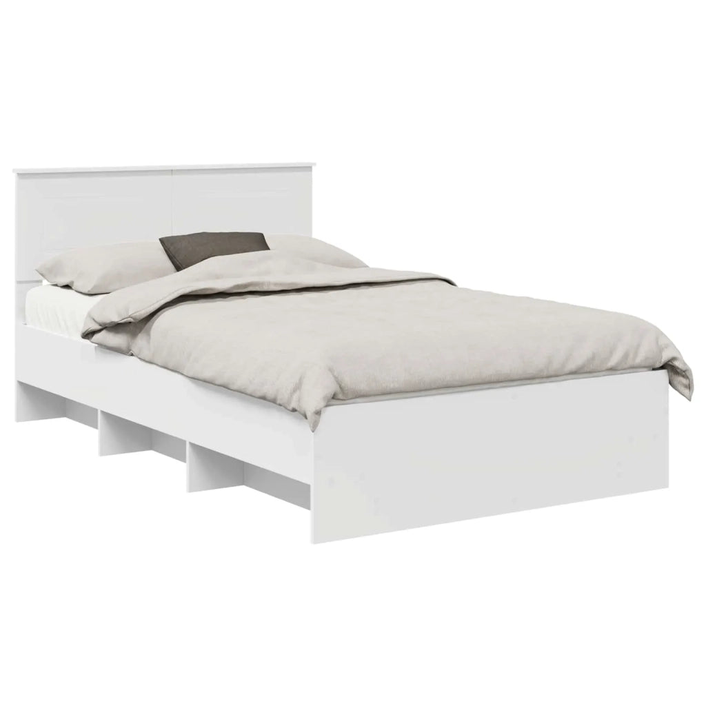 Struttura del letto Bianco 120 x 123 cm Legno multistrato 3408872