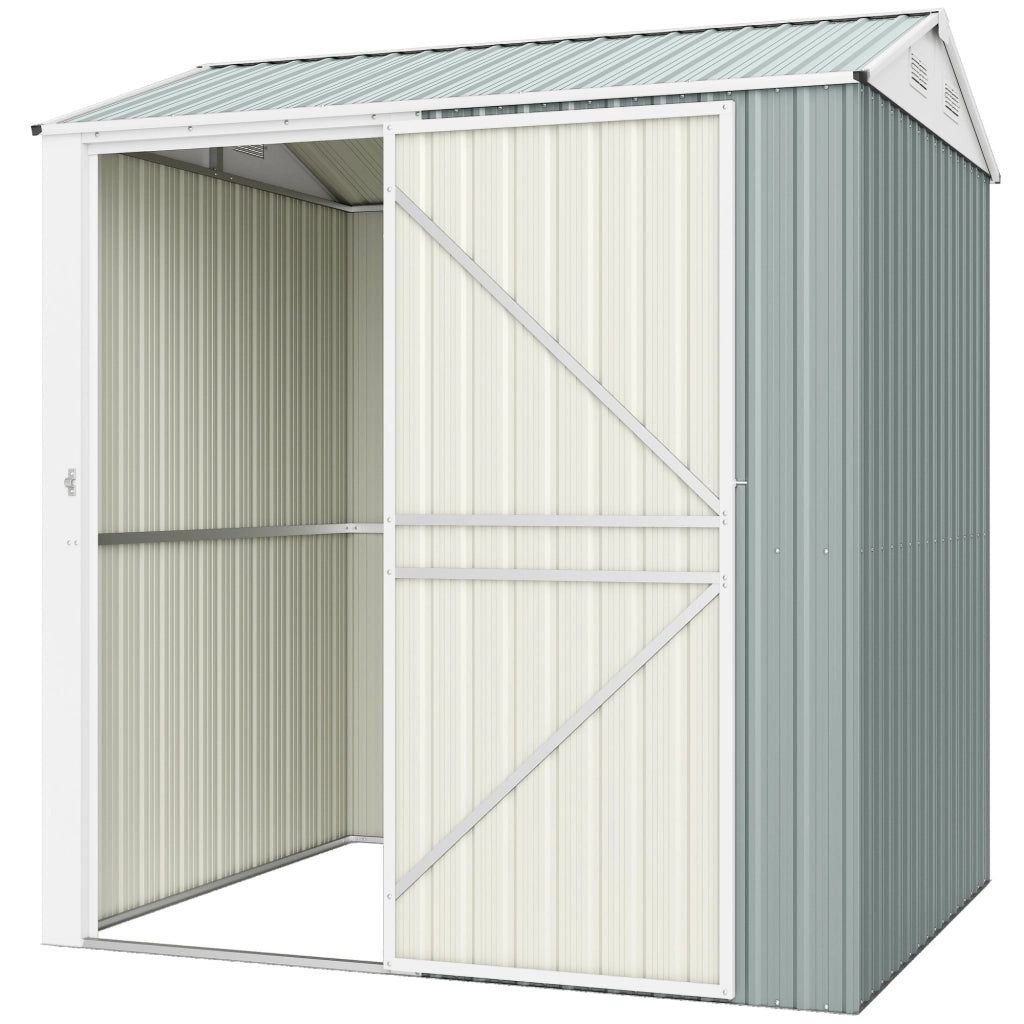 Casetta Attrezzi Giardino in Metallo ¨C Xylo ¨C 3,5 m2 Grigio Antracite 209x177x236 cm