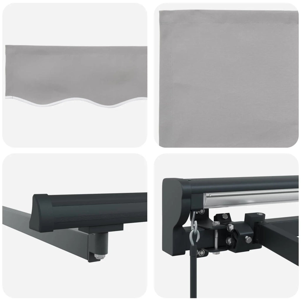 Struttura della tenda-Telaio per tenda da sole Grigio chiaro 300 x 250 cm 211712