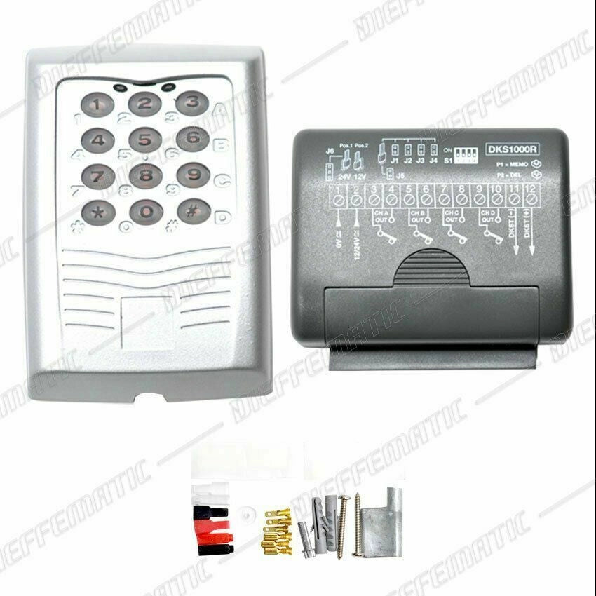KIT SET TASTIERA NUMERICA METALLO VIA CAVO CON INTERFACCIA RETROILLUMINATA LED