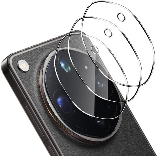 Protezione per teleobiettivo HD alta definizione - chiaro - resistente ai graffi - antifirma - 3 pezzi - compatibile con Oppo Find X9 Ultra - Protezione per teleobiettivo