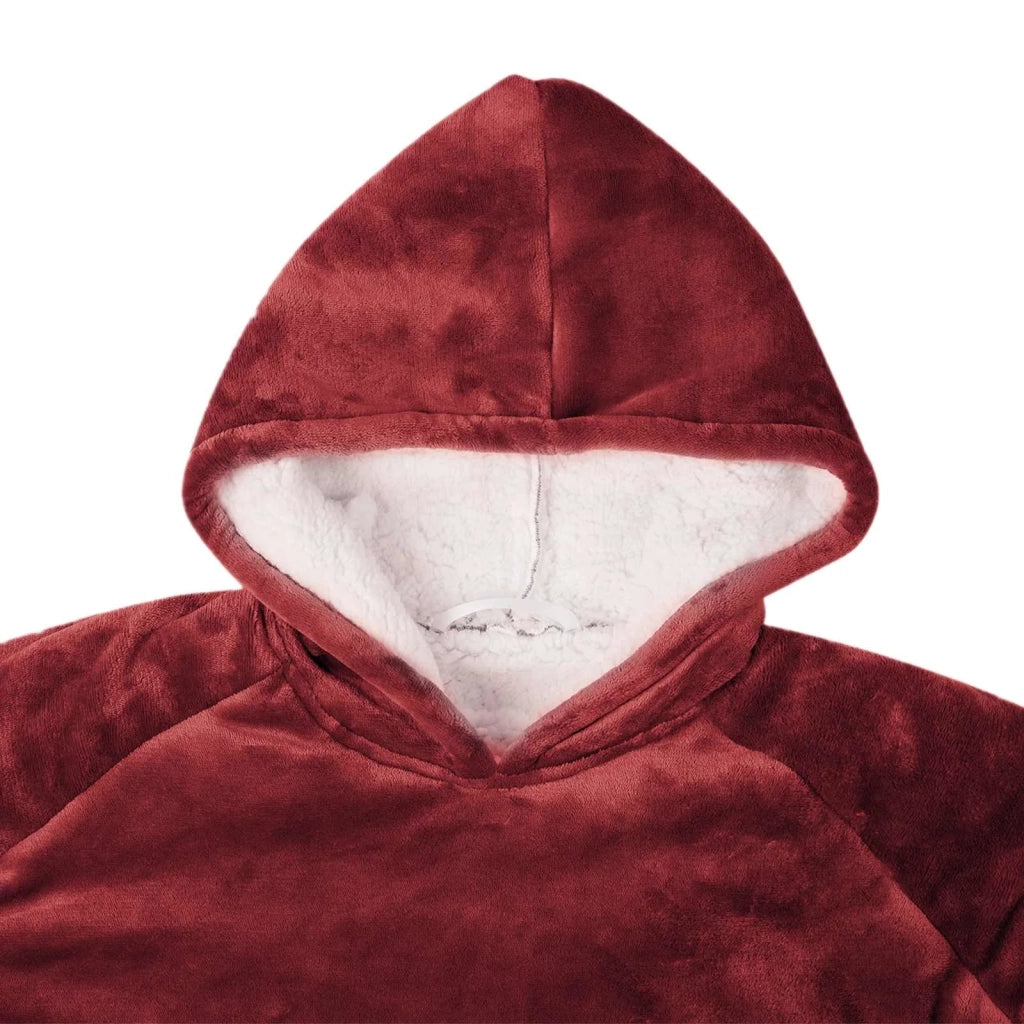 Felpa coperta Rosso Bordeaux M Pile e Flanella 42017209