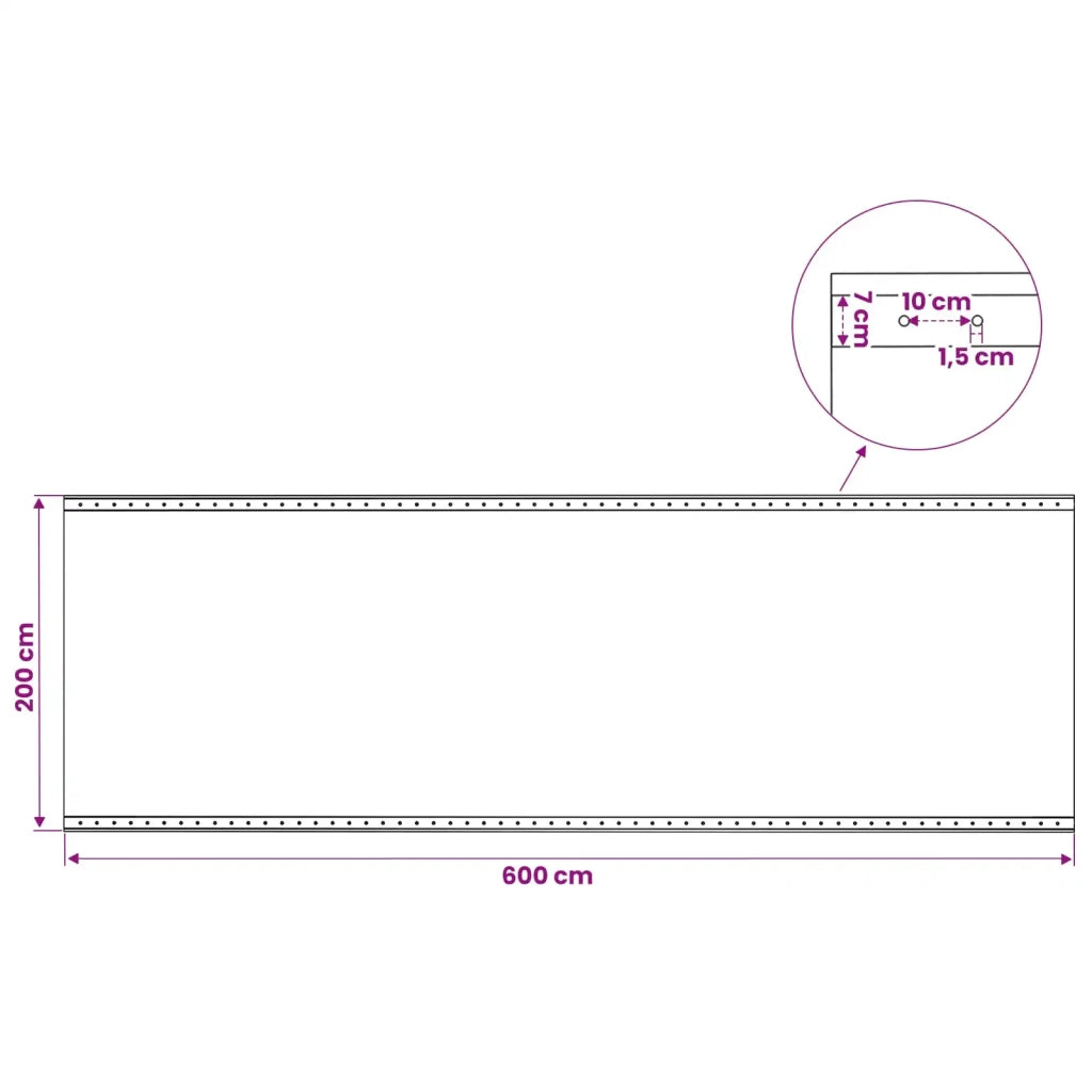 Telo con Occhielli 2 pz Verde 2 x 6 m 260 gsm PE 3429751