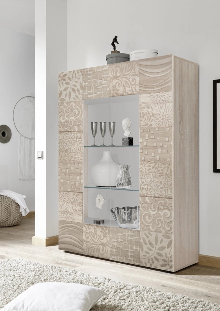 Credenza/Vetrina DENIS rovere