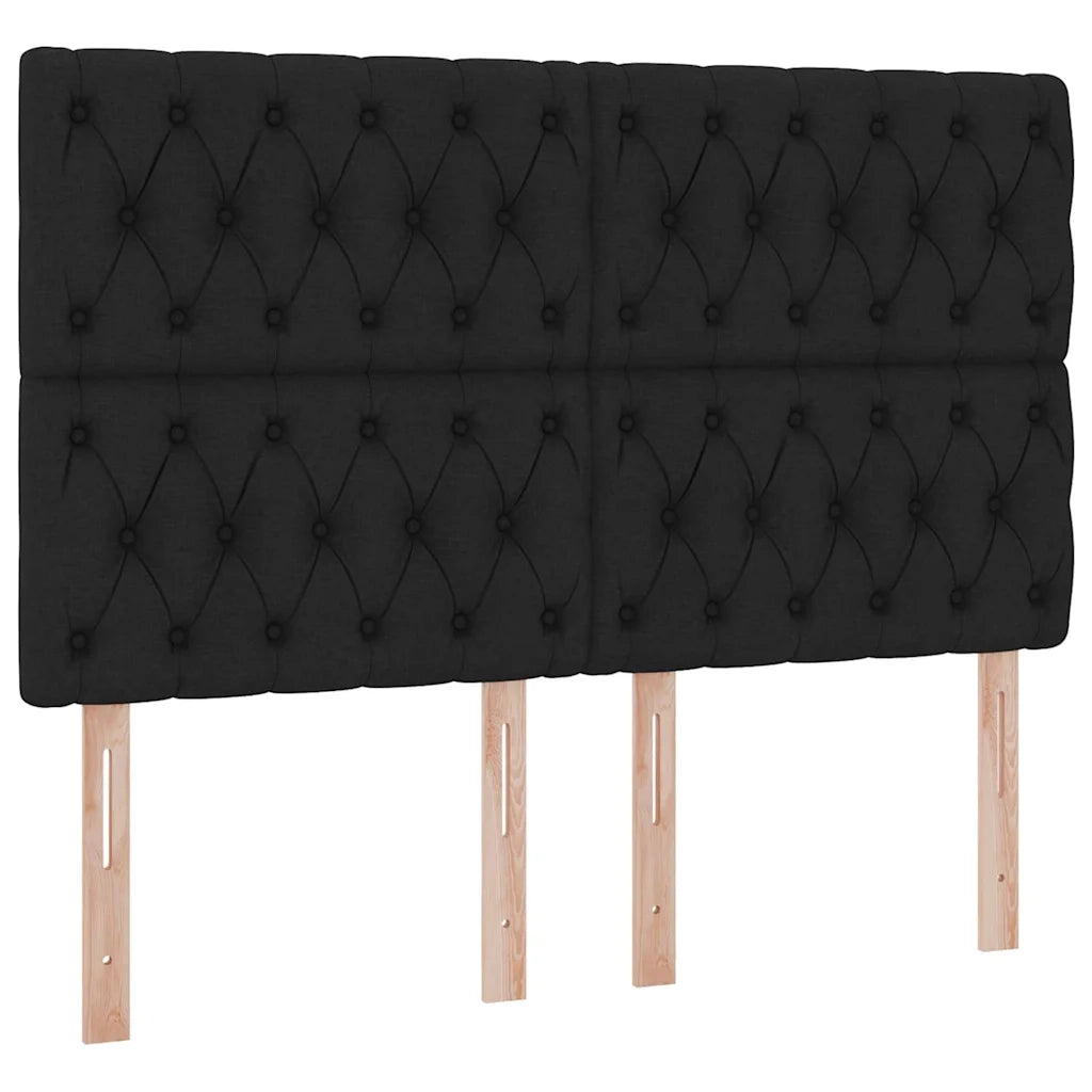 Letto con contenitore e materasso Nero 140 x 190 cm Poliestere 3371843