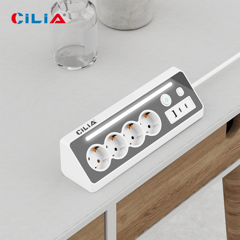 Tavolino da Caff¨¨ con Prese USB ¨C Xylo ¨C Grigio