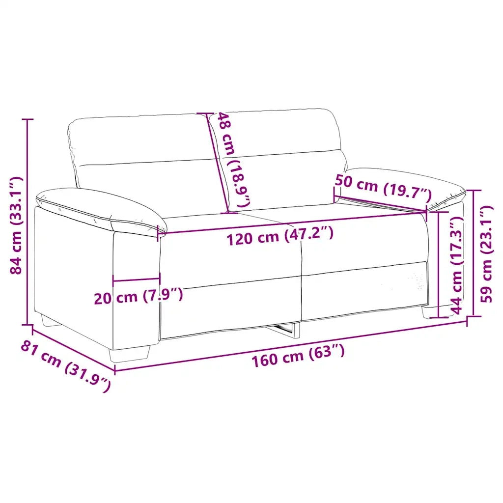 Divano a 2 Posti-Sofa 2 Posti Verde Scuro 120 cm in Tessuto 878982
