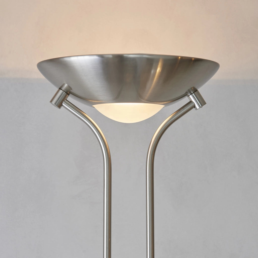 Lampada da terra Rome mother&child cromo satinato Endon