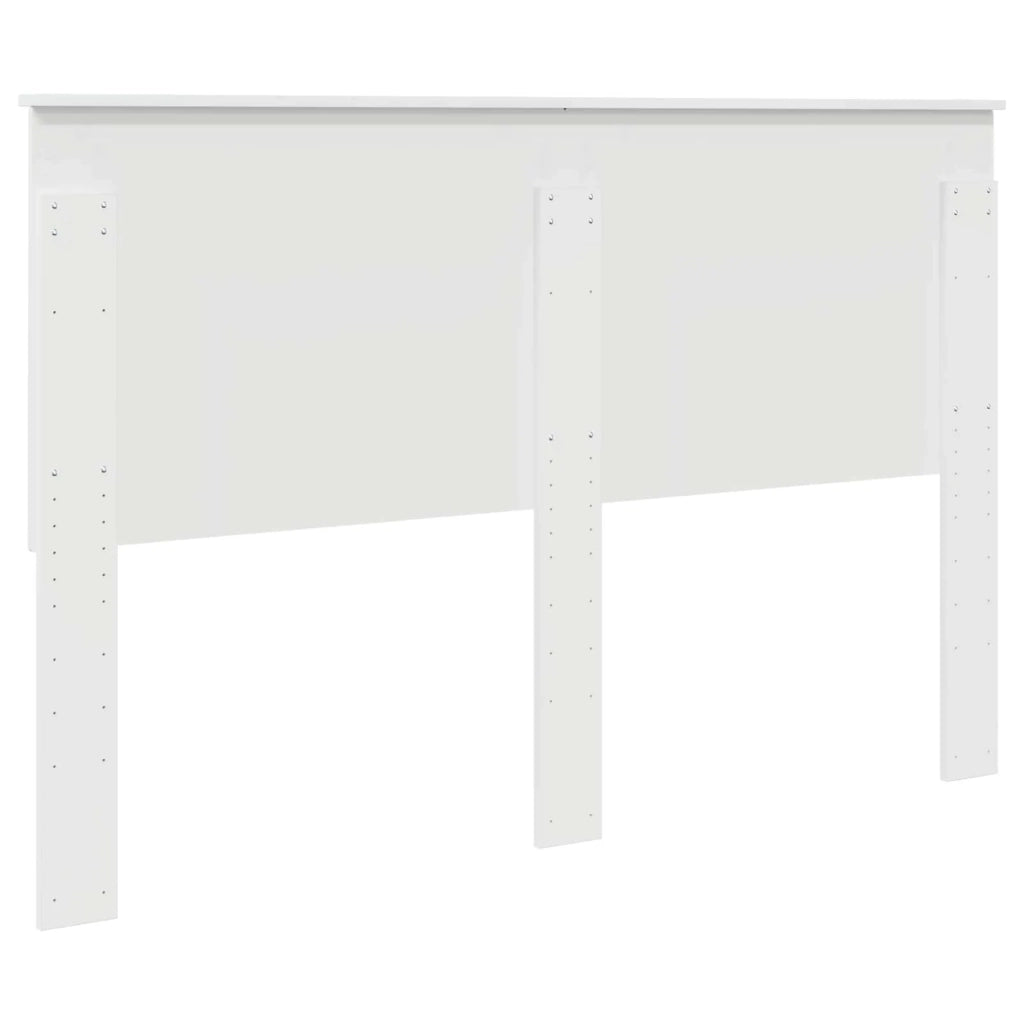 Testiera | Testata con Testiera | Testata Bianco Lucido 150 cm Legno multistrato