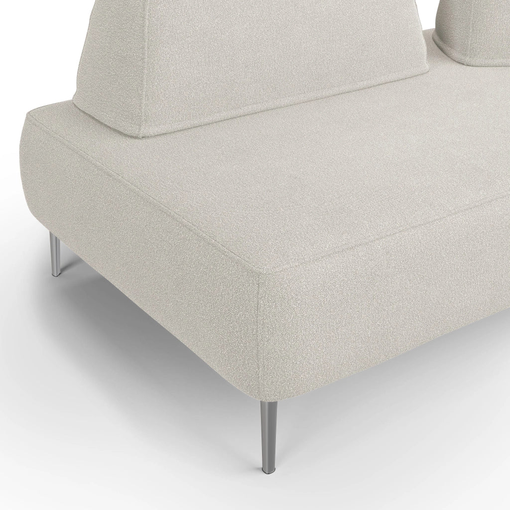 Newton Divano modulare con schienali movibili T07 167 cm bianco