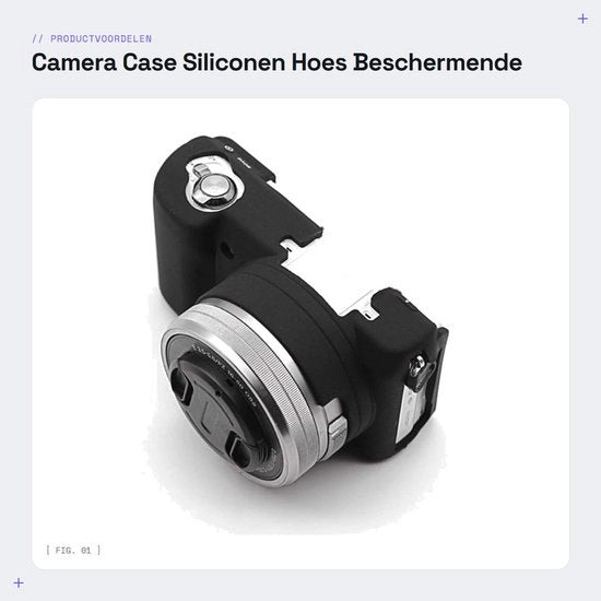 Casella per fotocamera Stoffa impermeabile - Cuscino antiscivolo in silicone - Protezione contro urti e graffi - Leggero e portatile - Adatto per A5000/A5100 - Facile da pulire