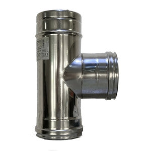 C RACCORDO A T INOX ATTACCO FEM/MAS/MAS D 20CM