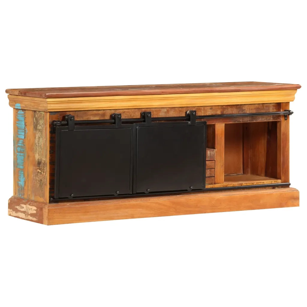 Mobile TV | Armadietto TV | Mobile Porta TV 110x30x45 cm in Legno Massello di Recupero