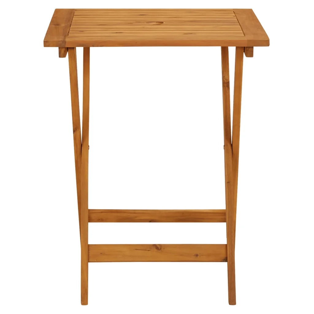 Set da Bistrot 3 pz Motivo Foglie in Tessuto e Legno Massello 3281764