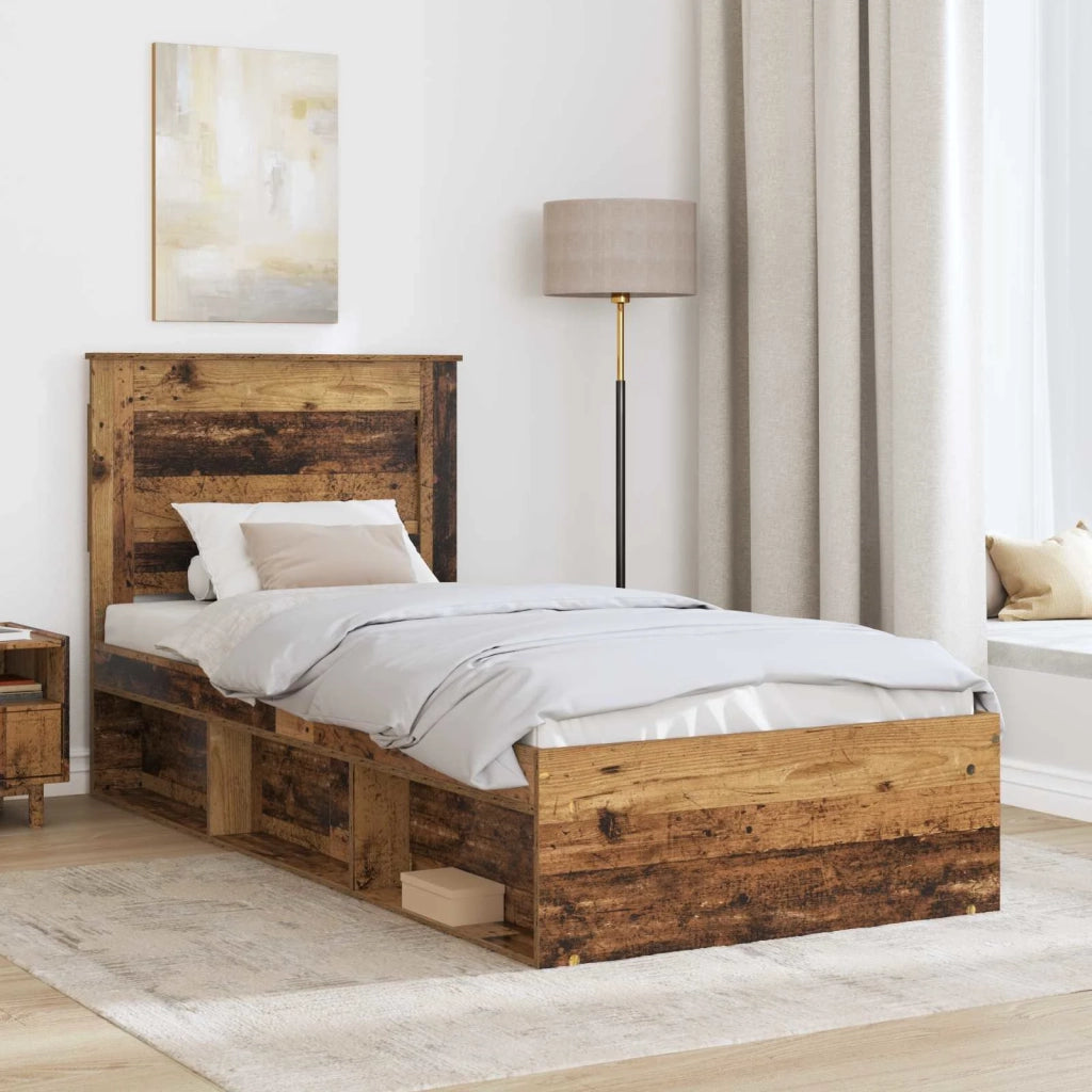 Struttura del letto Legno vecchio 90 x 200 cm Pino massello 3410142