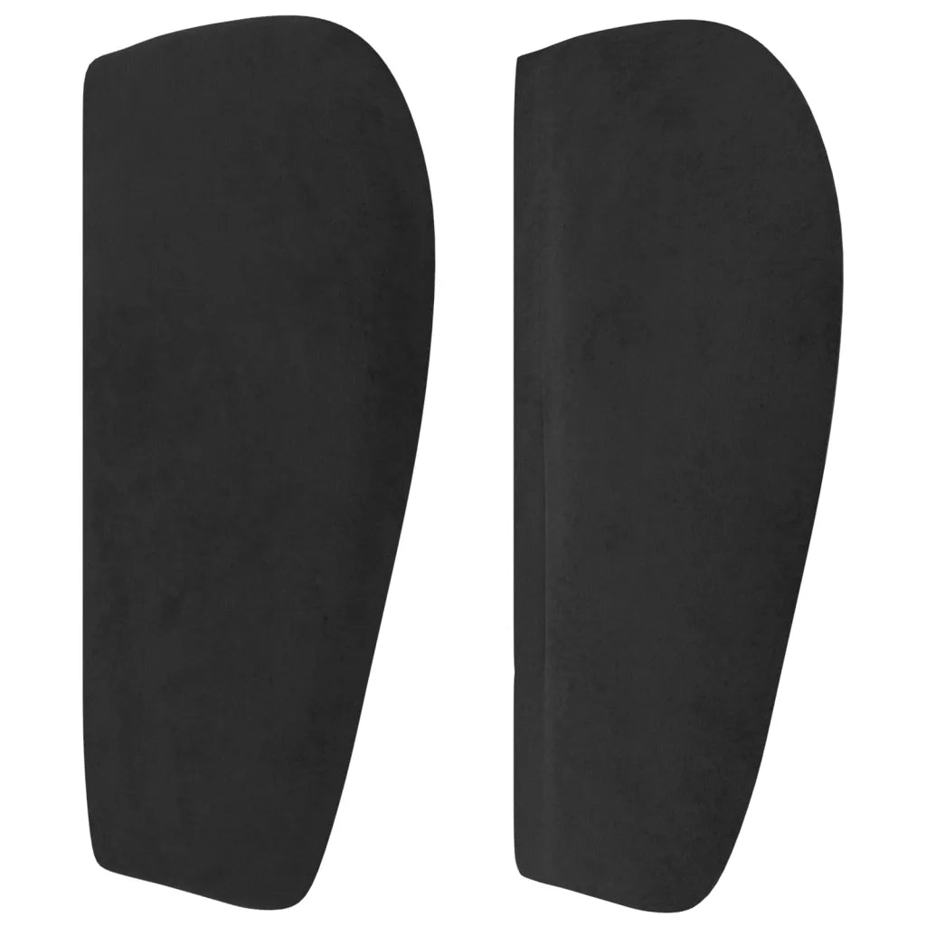 Testiera ad Orecchio Nera 93x23x78/88 cm in Velluto 3117518
