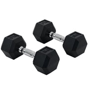 Mancuernas Set 2x8 kg con Barra ¨C zephmum ¨C Nero e Argento
