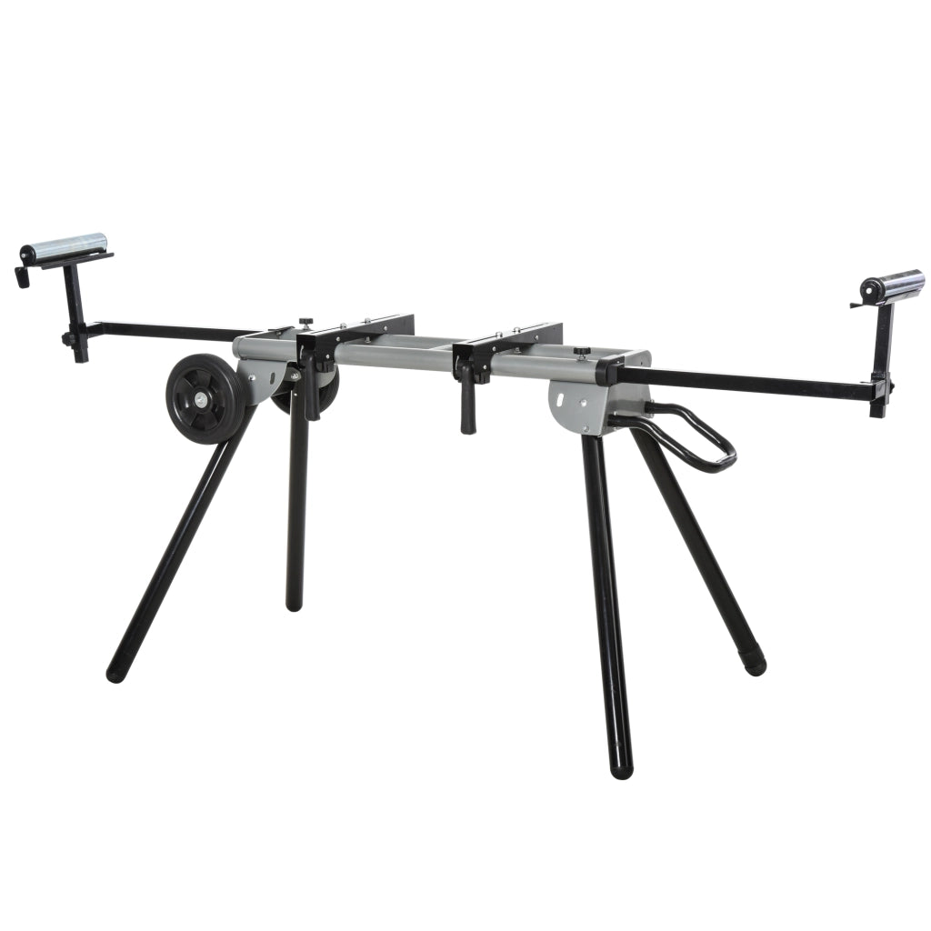 Cavalletto per Sega Pieghevole ¨C Xylo ¨C Regolabile 123,5-245x73x96 cm Nero