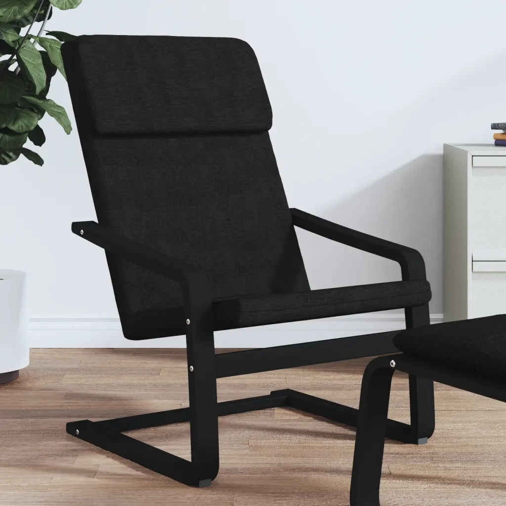 Sedia Relax Nera in Tessuto 351058