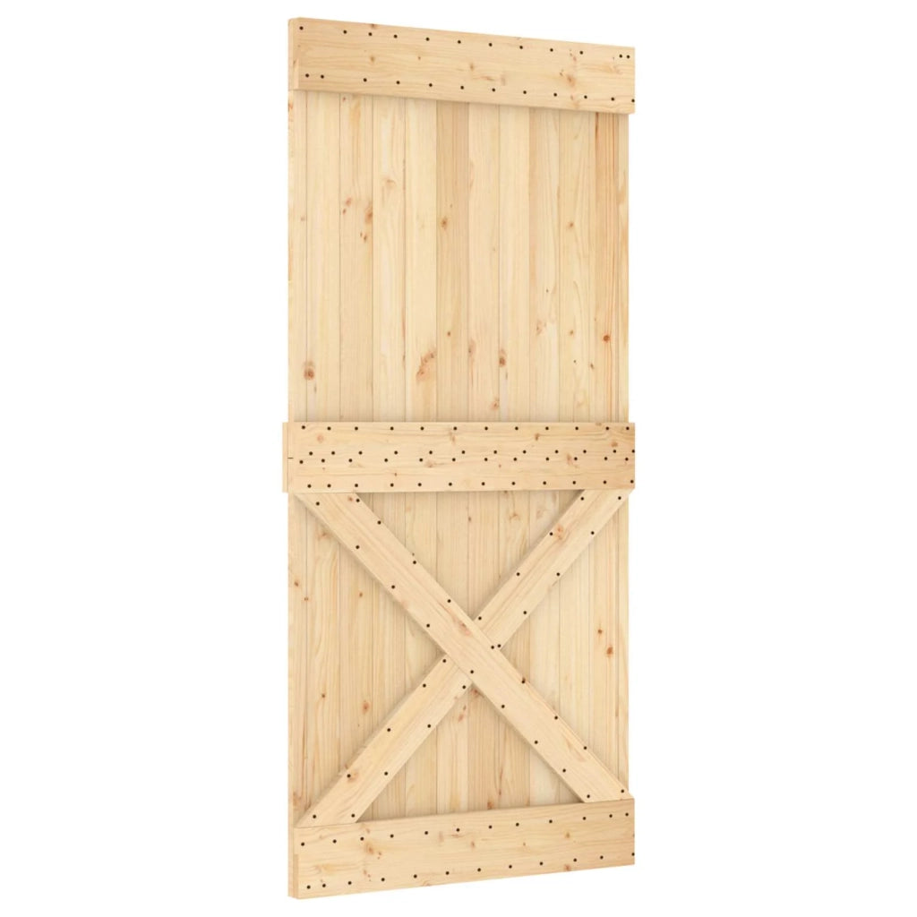 Porta NARVIK Naturale 95 x 210 cm Legno di pino solido 42047098