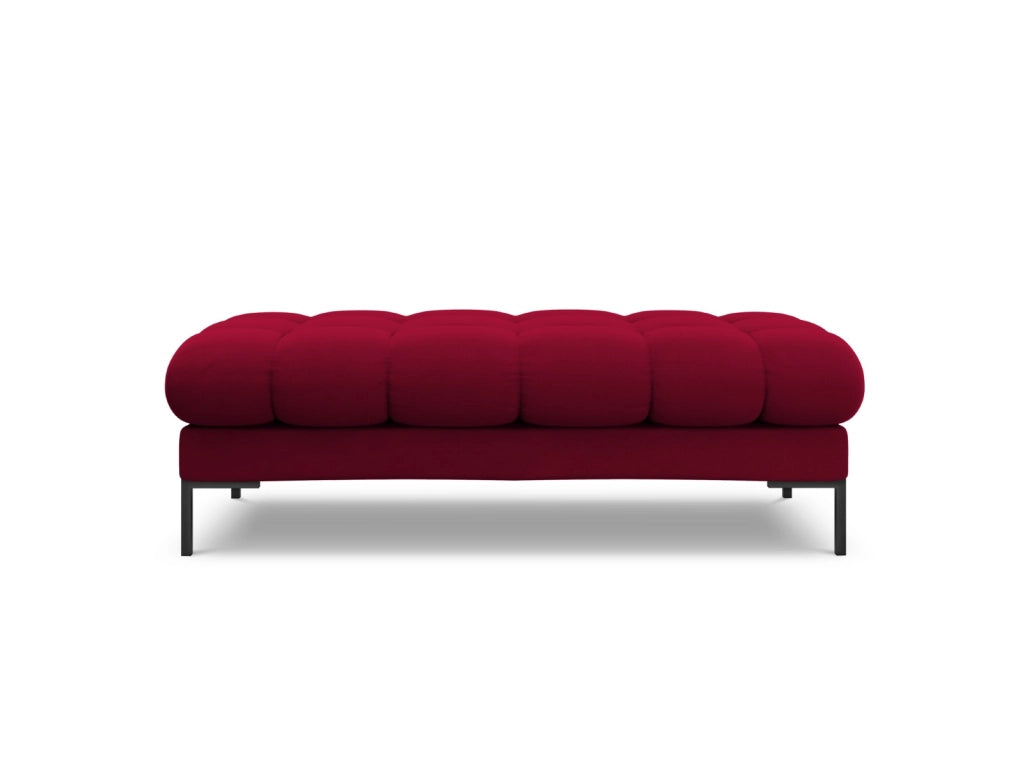 Cosmopolitan Design - Panca "Bali" 2 posti in velluto rosso 