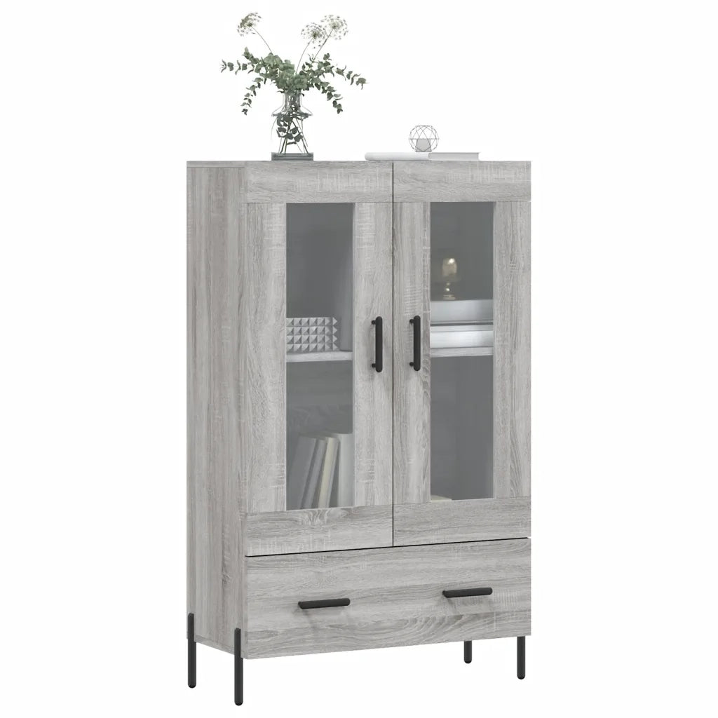 Credenza | Madia | Buffet da pranzo | Armadio da pranzo Grigio Sonoma 69,5x31x115 cm in Legno Multistrato