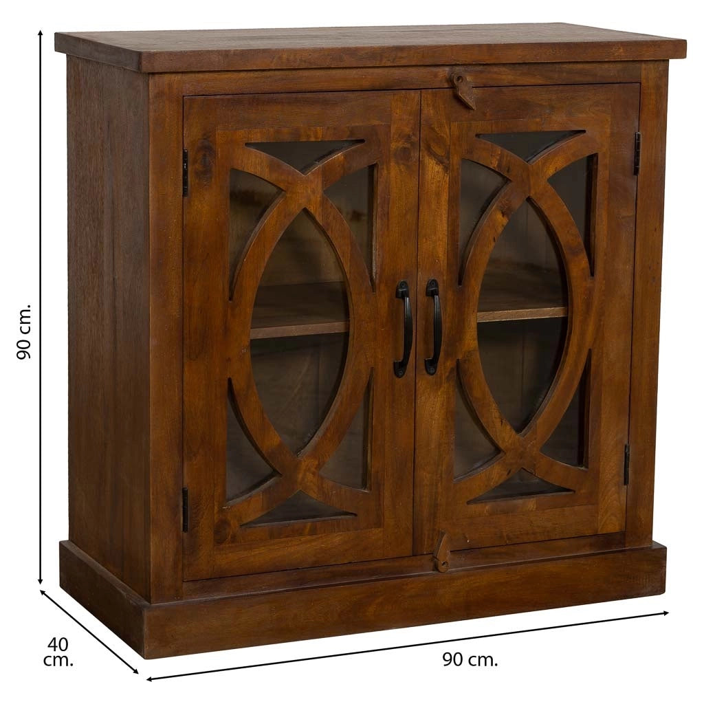 Mobile da ingresso marrone 90x40x90h