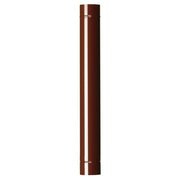 Tubo smaltato marrone per stufa a legna cm 100x12