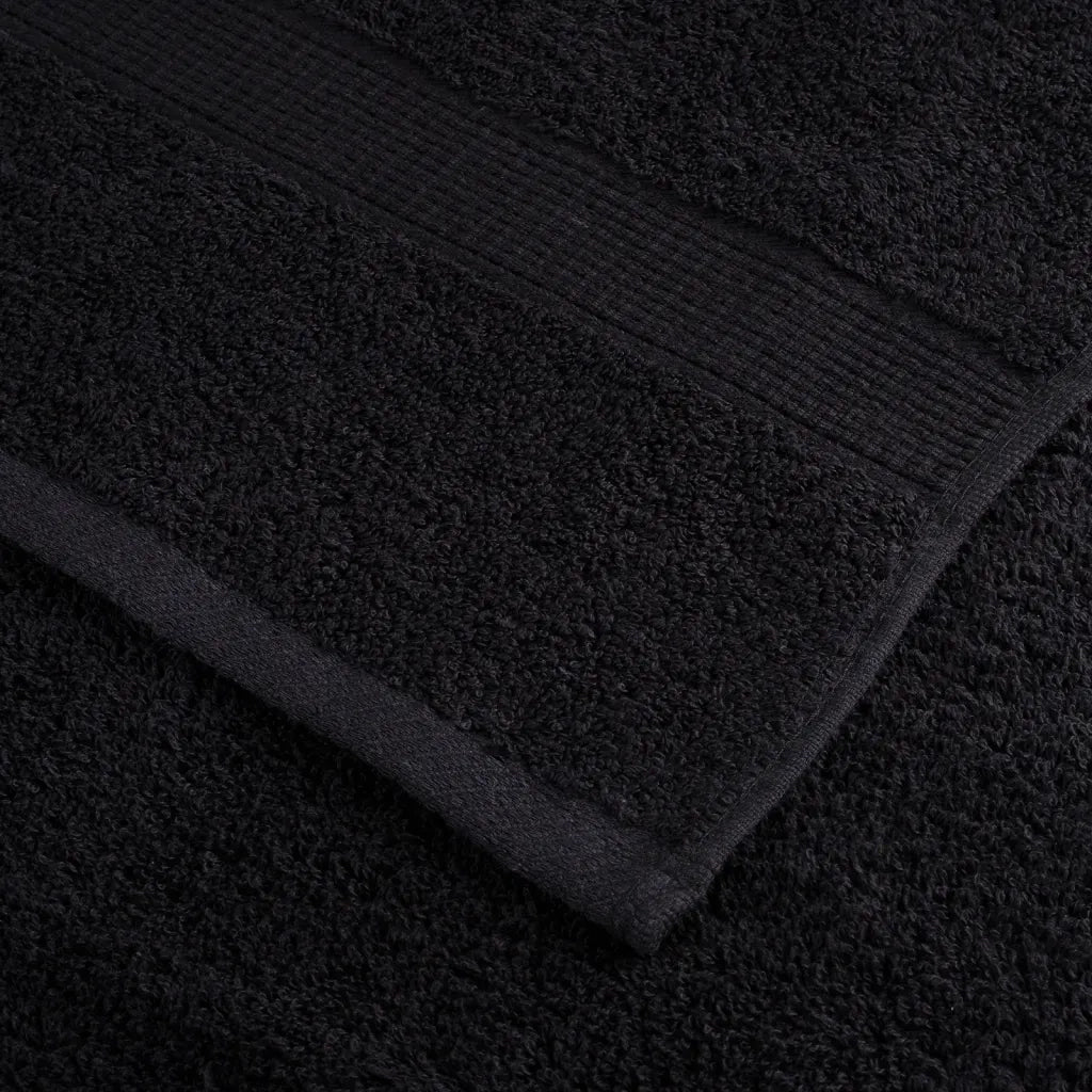 Asciugamani SOLUND 4 pz | Teli per bagno Neri 100x200 cm 600 g/m2