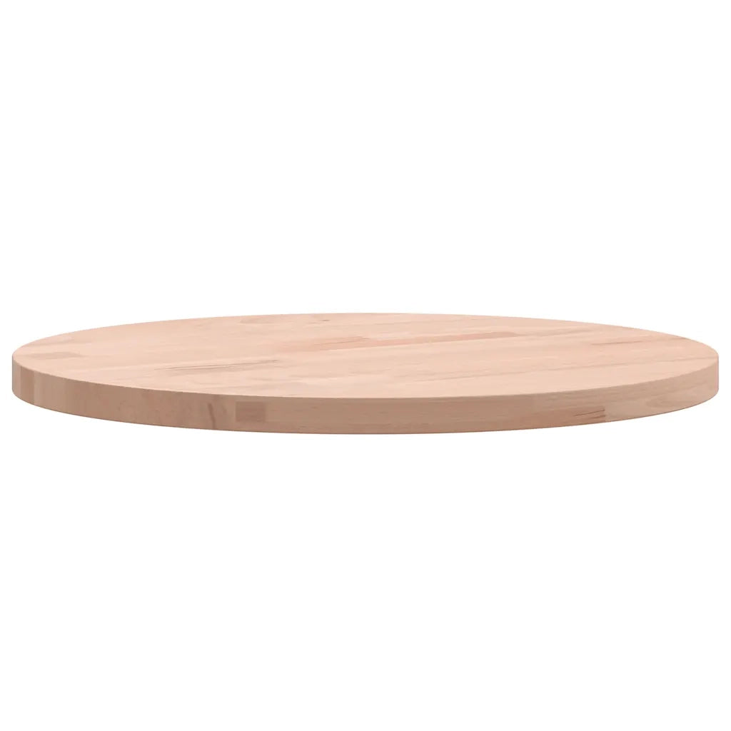 Piano per Tavolo Ø30x1,5 cm Rotondo in Legno Massello di Faggio 355906